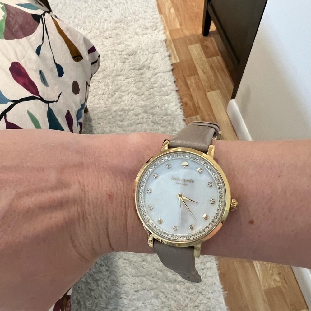 Kate Spade Tan and Gold Watch - never been worn